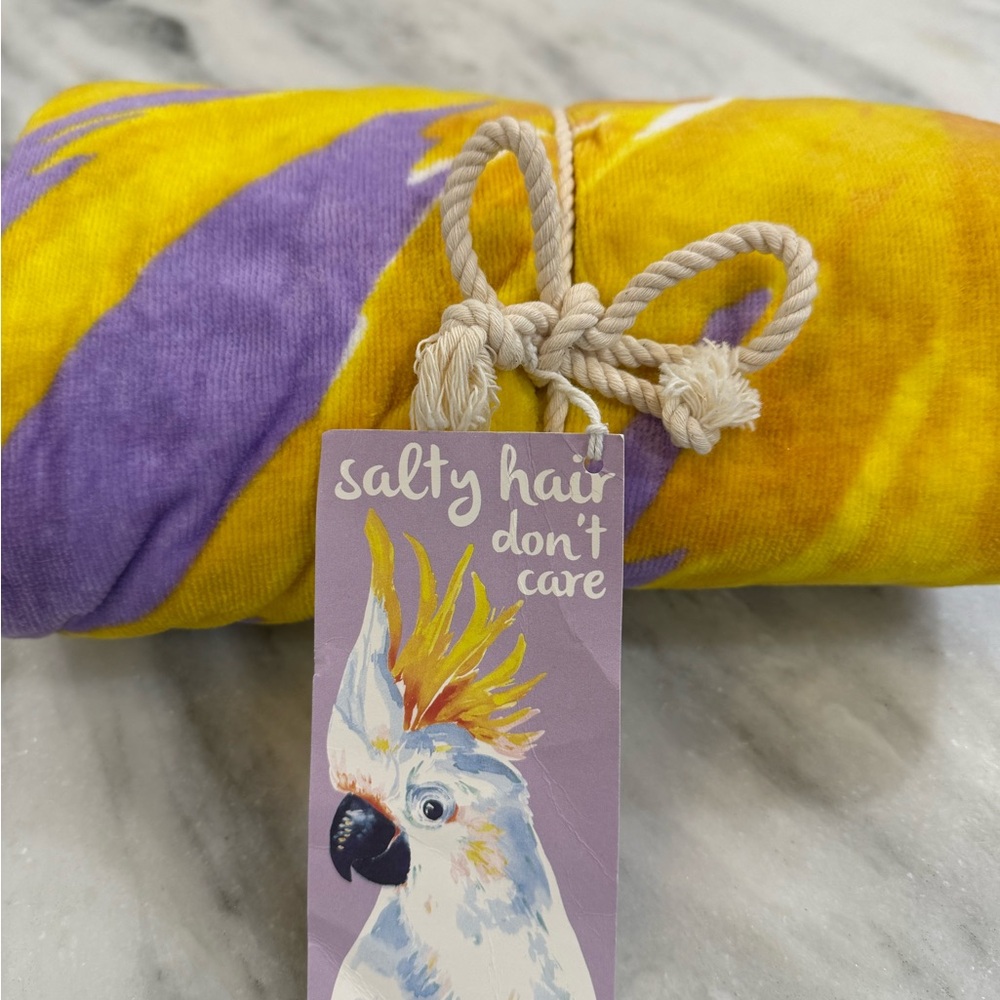 Pottery Barn Teen - Yellow and Purple Beach Towel
